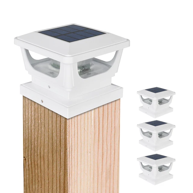 SOLAR POST CAP Lights IP65 Solar Fence Lights Outdoor Garden for 3x3