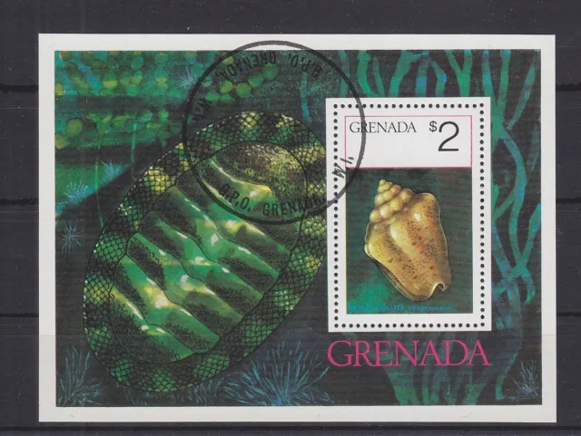 Grenada Block 46 mit 692 gestempelt Muscheln #GE329