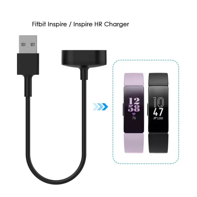 USB Charger Charging Cable Replacement Cord for Fitbit Inspire / Inspire HR