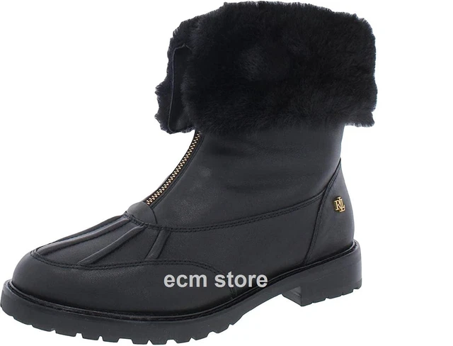 LAUREN Ralph Lauren Elmington bottines Noir Taille 38 bottes chaussures femme