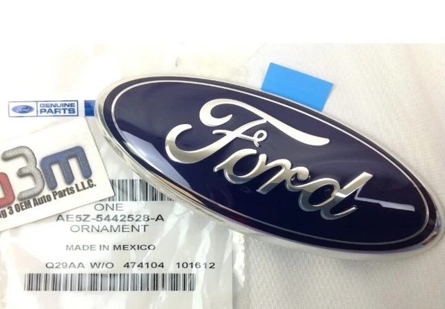 Ford Logo Emblem Genuine Ford Blue & Chrome 9-Inch Oval Emblem For 2004-2016 F150 Front Grille Or Tailgate 1995 Ford F150 Grill Emblem - Foto 8