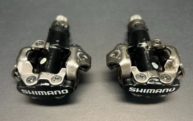 Shimano PD-M520 SPD Clipless Pedals MTB Dual Sided 9/16" Used