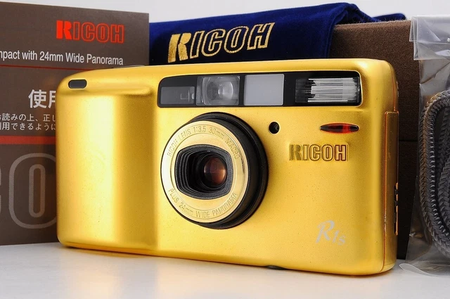 READ! [Near Mint in Box] Ricoh R1s Gold 35mm Point & Shoot Film Camera