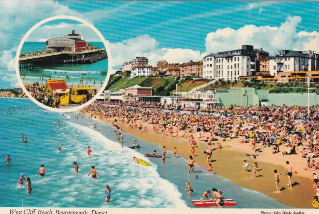 🍦 BOURNEMOUTH. West Cliff Beach. v.g.c.. (#bour 150)