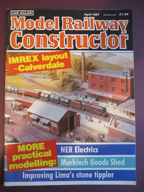 MODEL RAILWAY CONSTRUCTOR MAGAZINE April 1987 Detailing Lima PGA EUR 5 ...