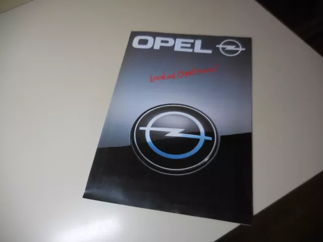OPEL Line UP Japanese LITERATURE  "Look at OPEL now" Senator Omega KADETT Vectra