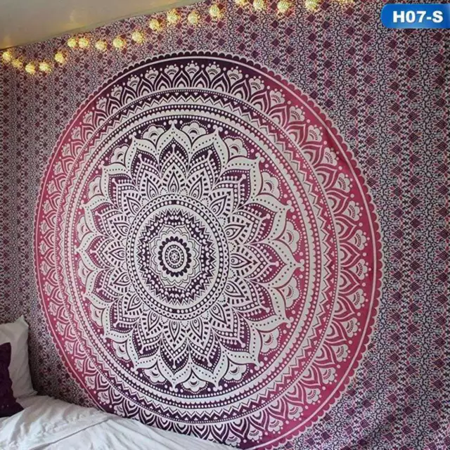 Indian Handmade Tapestry Wall Hanging Mandala Blanket Throw Home Dorm Decor