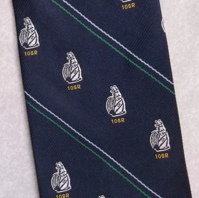 Tie Necktie Vintage Mens Crested Club Association Society Silk