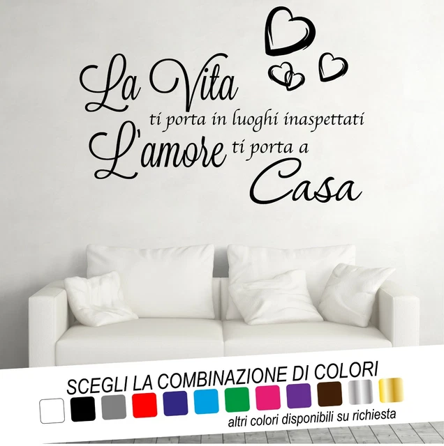 Autocollant Mural "IO CI SARO'" (Max Pezzali/883) - Vinyle Découpé - Personnalisable - Italie