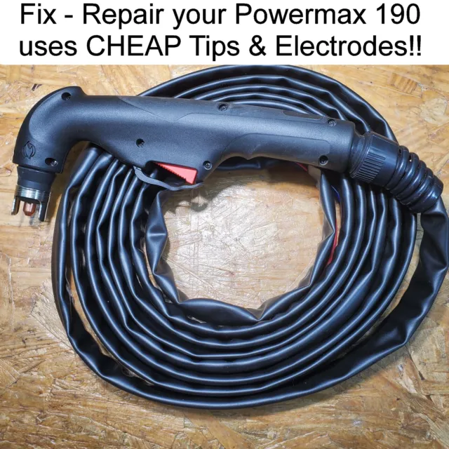 Replacement Plasma Cutter Torch to FIX REPAIR Hypertherm® Powermax 190c PAC105