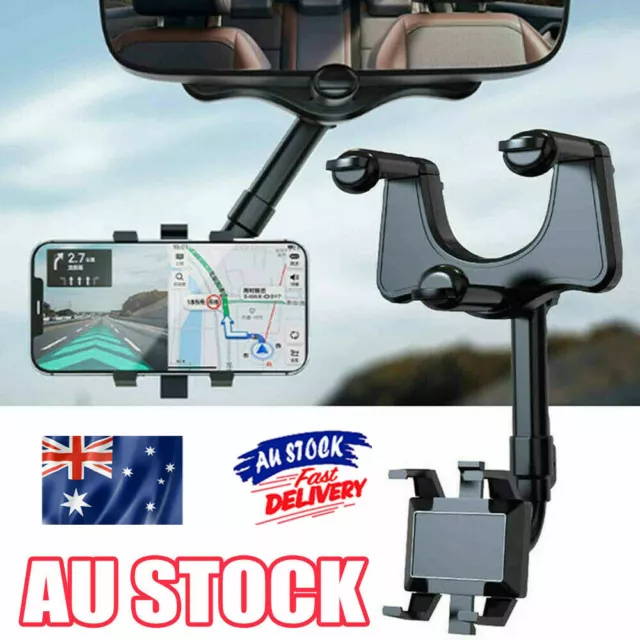 360°Rotatable and Retractable Car Phone Holder Car Rearview Mirror  Bracket,Multifunctional Adjustable Universal Phone Holder,Universal Phone  GPS