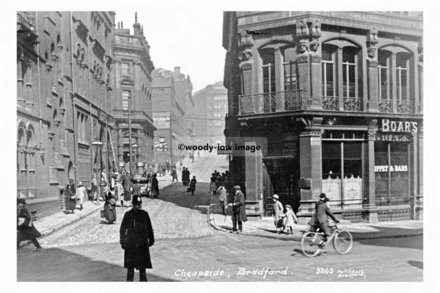 pt4401 - Bradford , Policeman at Cheapside , Yorkshire - Print 6x4