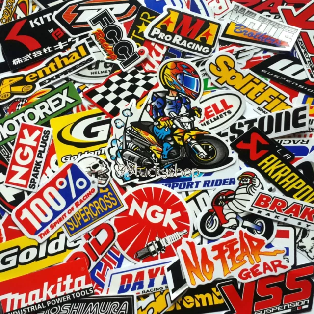 70 Mixed Random Stickers Motocross Motorcycle Car ATV Racing Bike Helmet Decal