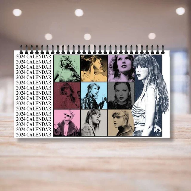 HOT TAYLOR SWIFT Desk Calendar 2024, Unique Desk Calendar Eras Tours