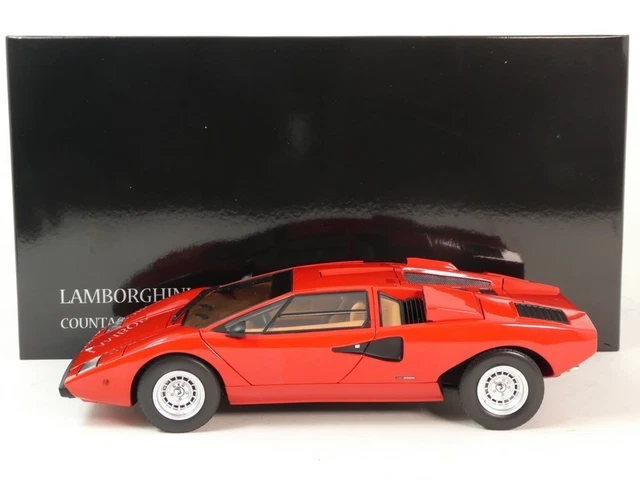 Lamborghini Countach LP400 Rouge Kyosho 1/12 | Miniature Moulée Sous Pression