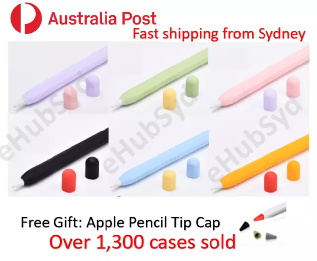 Apple Pencil Case 2nd Gen Grip holder Stylus Silicone iPad Pencil 2 Skin Sleeve