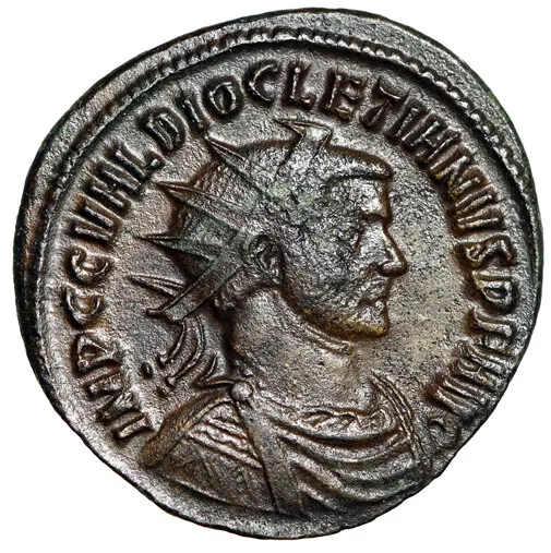 ATTRACTIVE Diocletian Roman Coin w COA Jupiter & Emperor CERTIFIED GENUINE Nice 2