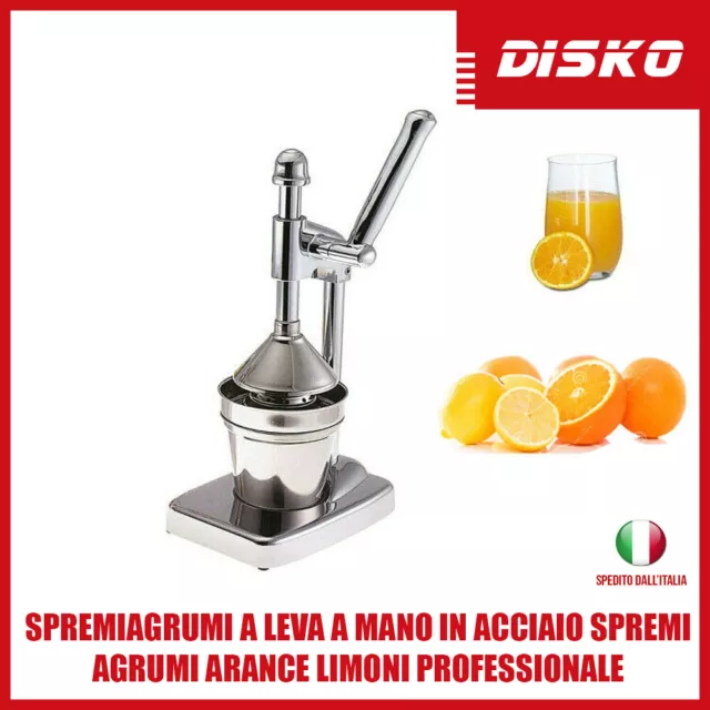 Spremiagrumi A Leva A Mano In Acciaio Spremi Agrumi Arance Limoni Professionale