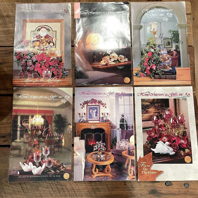HOME INTERIORS & Gifts Catalog Brochure X6 90's Vtg Brochures 19.99