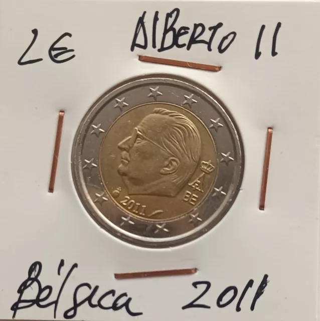 Bélgica 2011, 2€,    Alberto II, S/C