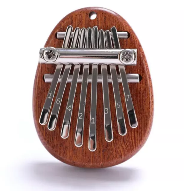 Mini 8 Keys Finger Kalimba Thumb Piano Portable Beginners Keyboard Mbira Gifts