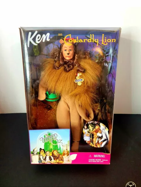 KEN AS THE COWARDLY LION in The Wizard of Oz Barbie Doll 1999 Mattel Vintage NIB