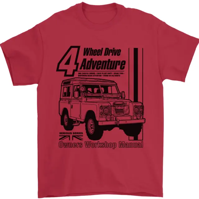 T-shirt da uomo 4 ruote motrici Adventure 4X4 Off Road 100% cotone 11
