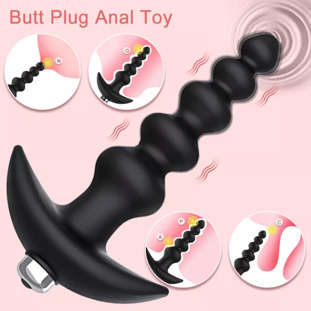 Butt-Vibrator-Anal-Sex-Plug-Beads-Vibrator-Massager-Adult-Toys-for-Men-Women 2