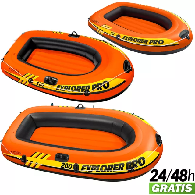 Barca Hinchable Explorer PRO Balsa Lancha Mar Rio Flotante Inflable INTEX Barco