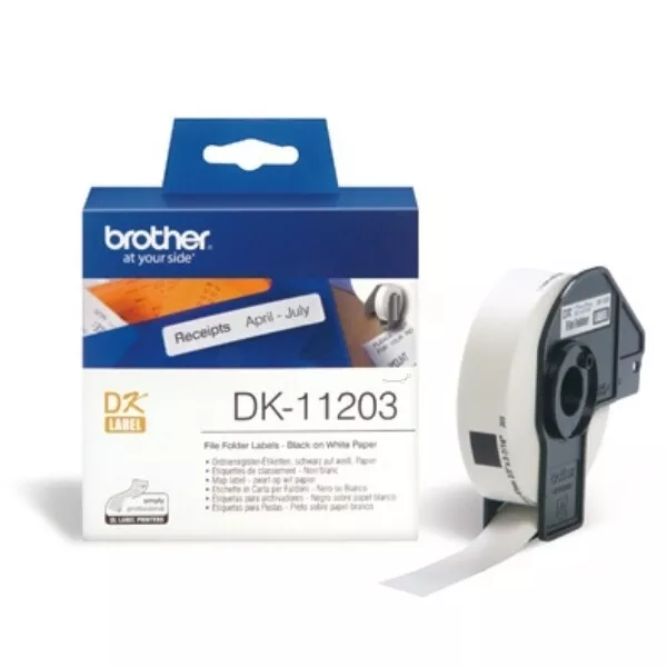 Brother DK-11203 DirectLabel Etiketten 17mm x 87mm 300 für Brother P-Touch QL