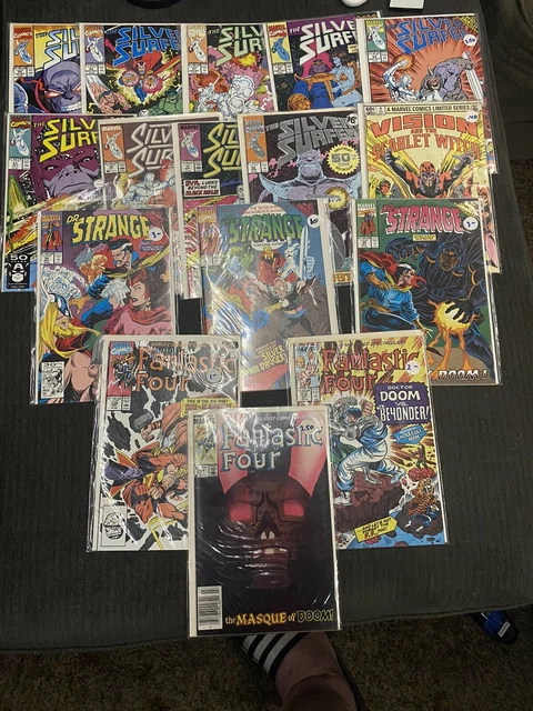 Marvel Comics 16 Comic book lot Silver Surfer,Dr Strange,Fantastic Four