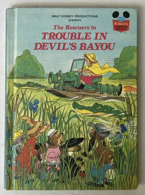 The Rescuers Book Devil VINTAGE 1980 DISNEYS The Rescuers In Trouble In Devils Bayou (Children ...