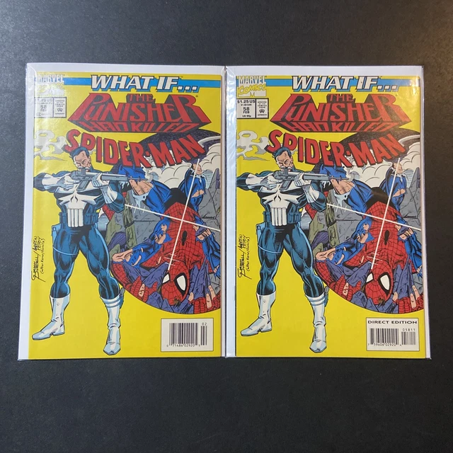 What If...? Vol 2 #58 Feb 1994 The Punisher Had Killed Spider-Man? lot of 2
