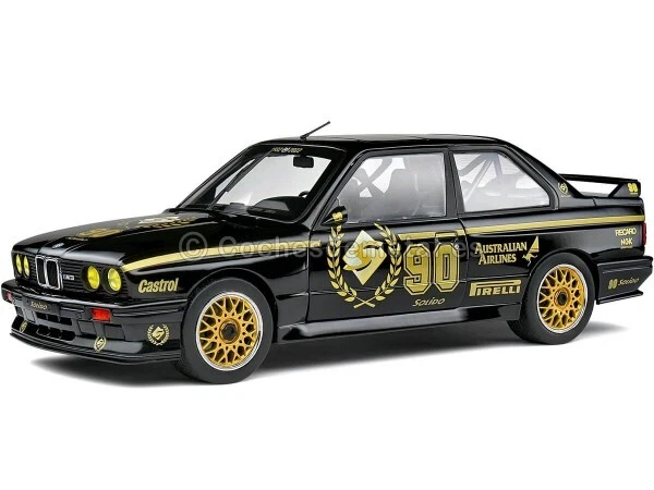 1932-2022 BMW M3 (E30) 90 Aniversario Solido Negro/Oro 1:18 Solido S1801517