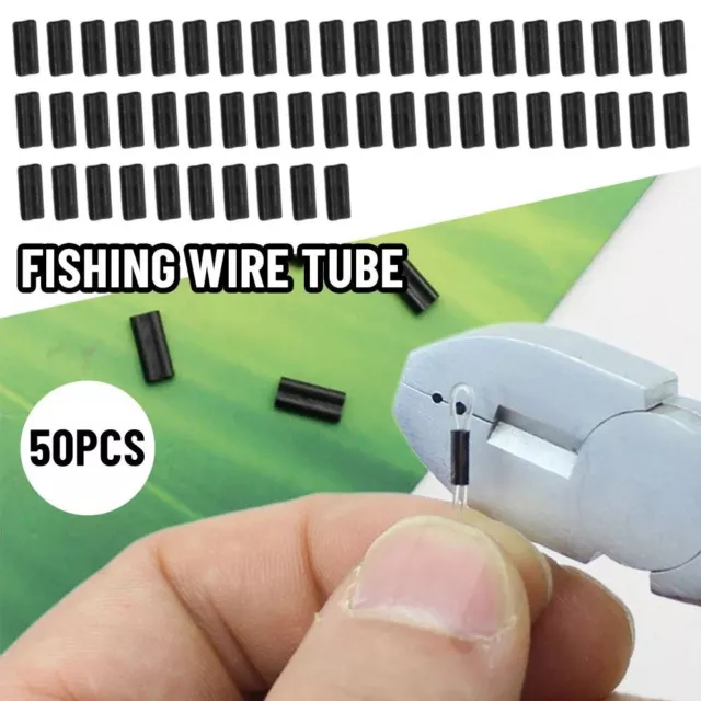 Aluminum Tube Line Crimping Sleeves Fishing Wire Tube Wire Crimp Connector