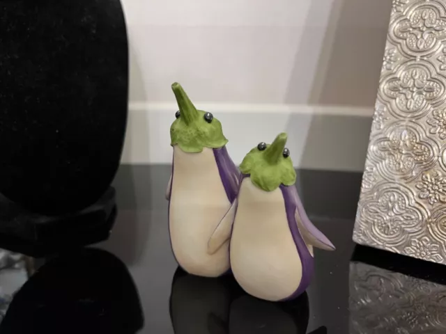 enesco home grown eggplant penguins