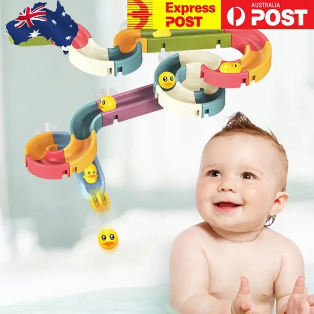 62PCS Bath Toys for Kids Ages 4-8 Duck Slide Bath Toys Wall Bathtub Toy  Slide