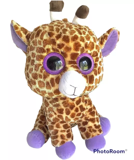 TY Beanie Boos Safari Giraffe with Big Eyes Jumbo 17" Stuffed Animal