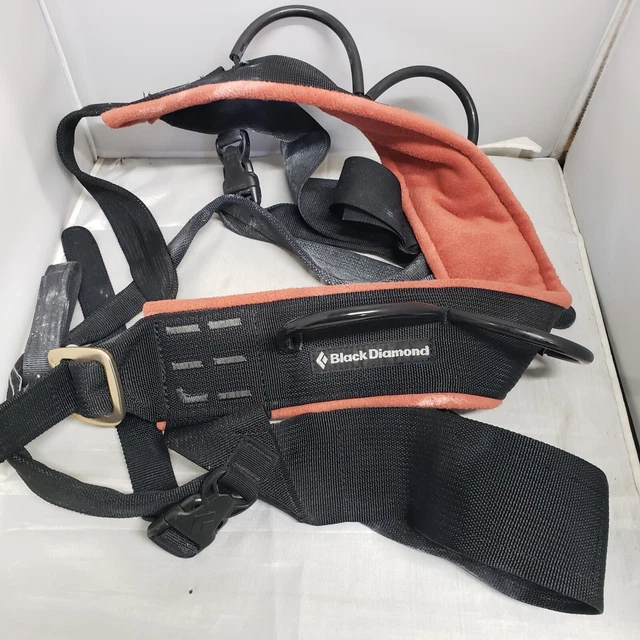 Black Diamond Alpine Bod Harness w/ Gear Loop Size medium Climbing Sit A-Bod