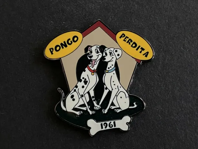 Willabee & Ward - # 24 Pongo & Perdita - 101 Dalmatians Retired Disney Pin 56757