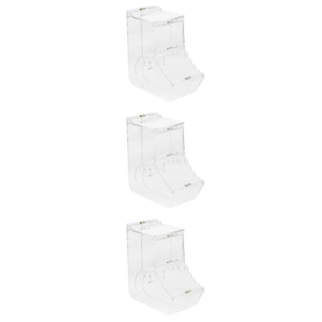 3pcs animal de compagnie en acrylique Bunny Automatic Water Bowl Mémale de rat