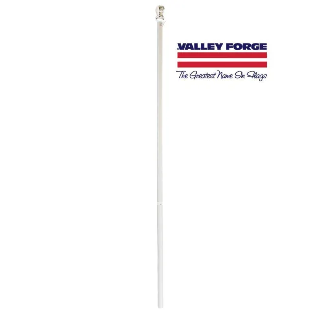 Valley Forge 2-Piece 5' ft Brushed Aluminum Flagpole with Mounting Hardware and