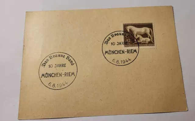 Deutsches Reich Mi.Nr. 854,857,858,899 mit Sonderstempel Wien, München 2