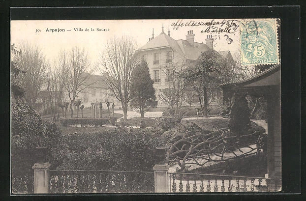 CPA Arpajon, Villa de la Source 1903