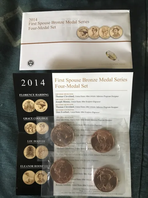 2014 First Spouse Bronze Medal Series Four-Medal Set