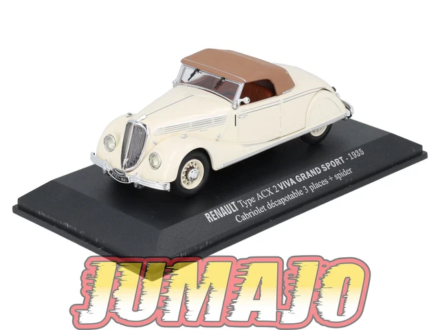 RE73 voiture 1/43 M6 NOREV : RENAULT Type ACX 2 Viva grand sport 1935 – Jumajo
