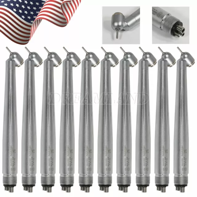 Dental 45 Degree Angle Head High Speed Surgical Handpiece Push Chuck 4H Connect