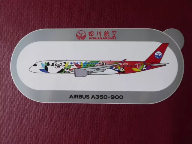 Autocollant Sticker Aufkleber Airbus A350-900 Sichuan Airlines