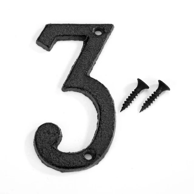 Props House Address Sign Iron Cast Numbers Retro Metal Letters Metal Alphabet 2