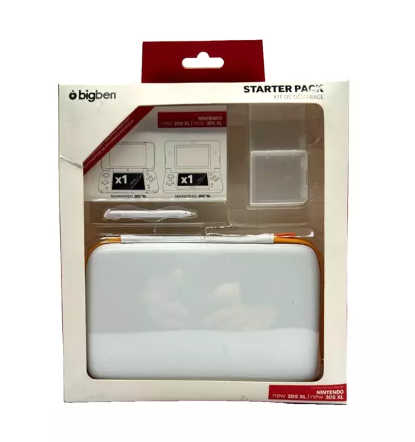 Nintendo New 3DS XL New 2DSXL DSiXL Essential Pack Weiß Tasche Zubehör G617